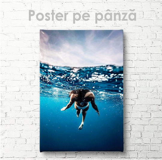 Poster, In ocean, 30 x 45 см, Panza pe cadru