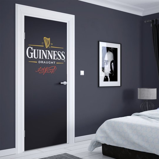 Stickere 3D pentru uși, Logo Guinness, 80 х 200