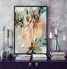 Poster - Portrait of a ballerina, 45 x 90 см, Framed poster on glass, Different