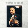 Poster - The Godfather frame from the film, 60 x 90 см, Framed poster on glass, Famous People