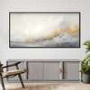 Poster - Shades of gray, 90 x 45 см, Framed poster on glass, Abstract