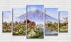 Модульная картина, Пейзаж с вулканом, 206 x 115