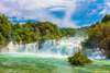 Wall Mural - Sunny weather at the waterfall