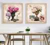 Poster - Bouquets with peonies 9, 40 x 40 см, Canvas on frame, Sets