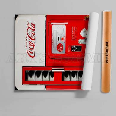 Stickere 3D pentru uși, CocaCola, 80 x 200cm, Autocolant pentru Usi
