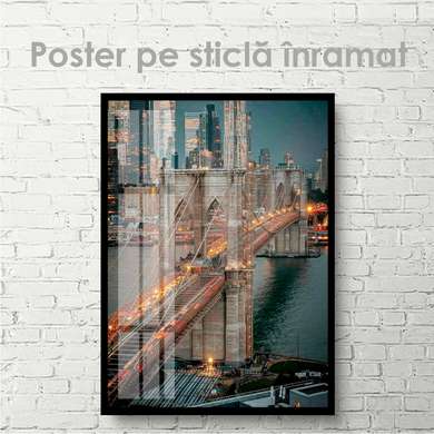 Poster - Famous bridge, 30 x 45 см, Canvas on frame