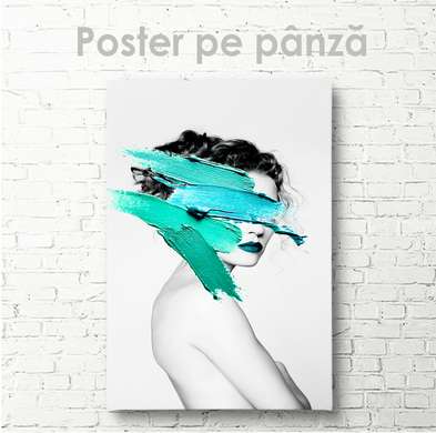 Poster - Fata, 60 x 90 см, Poster inramat pe sticla