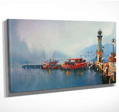 Poster - Pier, 60 x 30 см, Canvas on frame
