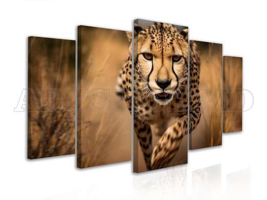 Modular picture, Leopard, 108 х 60