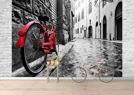 Фотообои - Красный велосипед