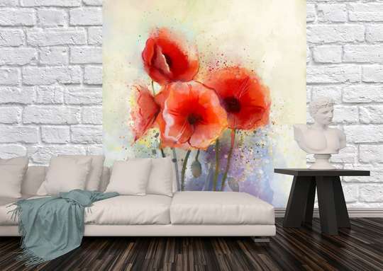 Wall Mural - Abstract flowers