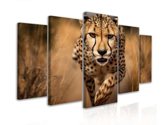 Tablou Multicanvas, Leopardul, 108 х 60