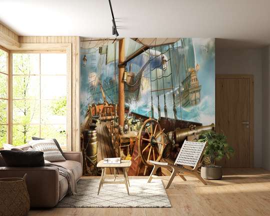 Wall mural for the nursery - Journey to the sea