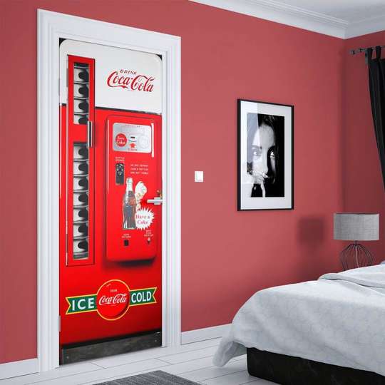 Stickere 3D pentru uși, CocaCola, 60 x 90cm