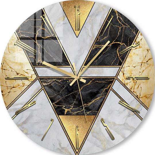 Стеклянные Часы - Гламурный принт, 40cm