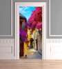 3D door sticker, Flower alley, 60 x 90cm, Door Sticker