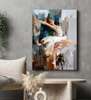 Poster - Painted ballerina, 60 x 90 см, Framed poster on glass, Picturi