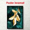 Poster - Aur și plante 3, 60 x 90 см, Poster înrămat, Glamour