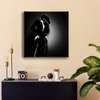 Poster - Girl with caret, 100 x 100 см, Framed poster on glass, Nude