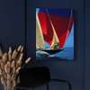 Poster - Sailing yacht, 30 x 60 см, Canvas on frame, Marine Theme