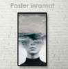 Poster - In my mind, 45 x 90 см, Framed poster on glass, Black & White