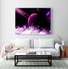Poster - Purple space, 90 x 45 см, Framed poster on glass, Nature