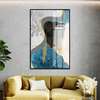 Poster - The abstract face, 60 x 90 см, Framed poster on glass, Abstract