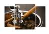 Modular picture, Coffee grinder with coffee., 146 x 80