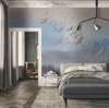 Wall Mural - Flock of birds in the clouds