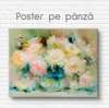 Poster - Vase with flowers, 90 x 60 см, Framed poster on glass