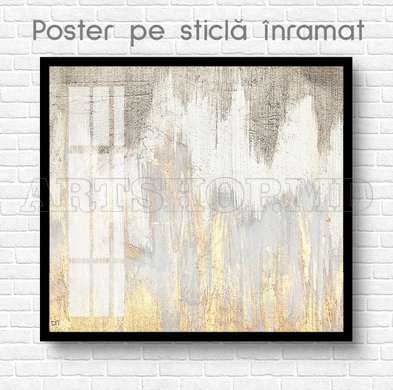 Poster - Strălucire, 100 x 100 см, Poster inramat pe sticla, Abstracție