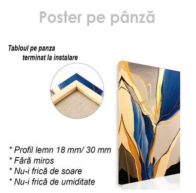 Постер - Гламурная абстракция, 60 x 90 см, Постер на Стекле в раме, Гламур