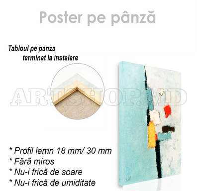 Poster - Minimalism delicat, 60 x 90 см, Poster inramat pe sticla, Abstracție