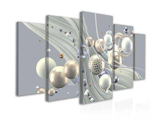 Modular picture, Spheres on abstract background, 108 х 60