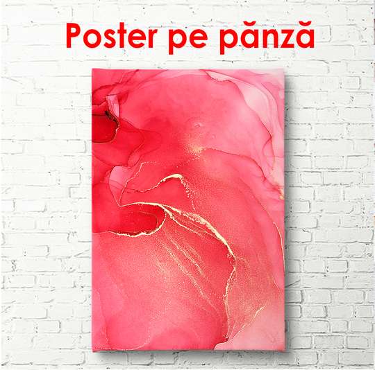 Постер - Розовое море, 60 x 90 см, Постер в раме, Абстракция