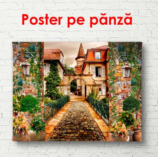 Poster - City from the past, 45 x 30 см, Canvas on frame