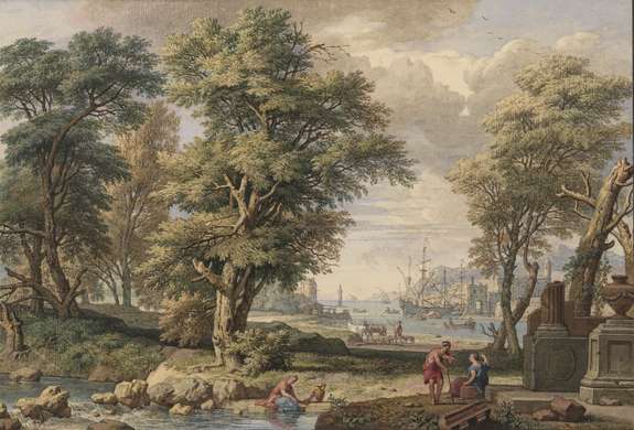 Wall Mural - Landscape overlooking the port