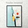 Poster - Delicate minimalism, 60 x 90 см, Framed poster on glass, Abstract