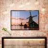 Poster - Mill near the lake, 90 x 60 см, Framed poster, Nature
