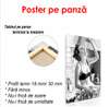 Poster - Model eats spaghetti, 60 x 90 см, Framed poster