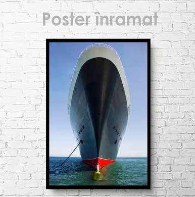 Постер - Корабль, 60 x 90 см, Постер на Стекле в раме, Морская Тематика