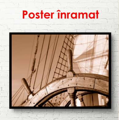 Poster - Sea deck, 90 x 60 см, Framed poster, Marine Theme