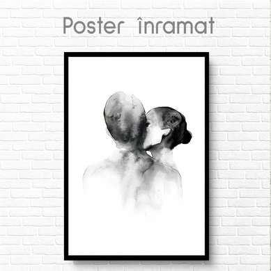 Poster - Whisper, 60 x 90 см, Framed poster on glass