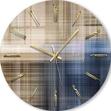 Glass clock - Delicate lines, 40cm