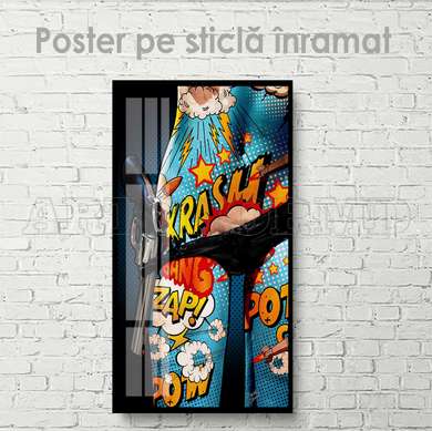 Poster - Art on the body, 30 x 60 см, Canvas on frame, Glamour