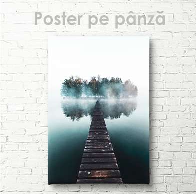 Poster - Podul către insulă, 30 x 45 см, Panza pe cadru
