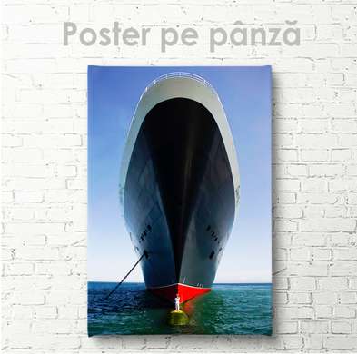Poster - Ship, 60 x 90 см, Framed poster on glass