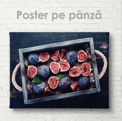 Poster - Fig, 90 x 60 см, Framed poster on glass, Food and Drinks