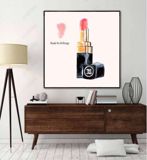 Framed Painting - Lipstick, 60 x 60 см