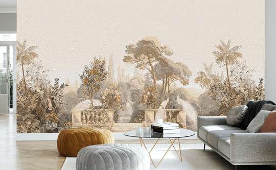 Wall Mural - Park with oil painting